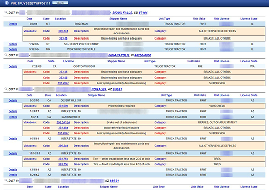 VEHICLE TRACKER SCREENSHOT